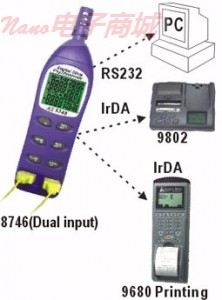 台湾衡欣AZ8736多功能温湿度计