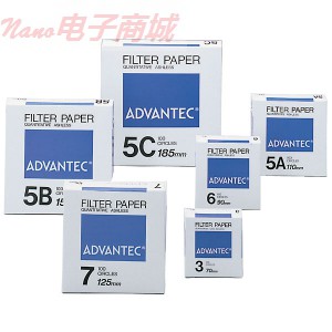 ADVANTEC 第3号无灰定量滤纸; 15.0厘米直径