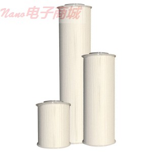 Filter Cartridges9-5/8“L滤芯，百褶所有聚丙烯，1.0微米