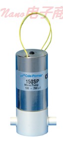 Cole-Parmer®惰性电磁自吸式微型泵，250微升，12 VDC，PPS，EPDM