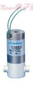 Cole-Parmer®惰性电磁自吸式微型泵，20微升，12 VDC，PPS，EPDM