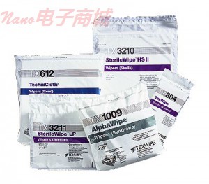 TEXWIPE SterileWipe™HS II  干抹布/湿巾; 12“×12”，500/case