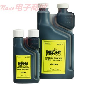 溶剂型黄色染料，16盎司,Kingscote 506250-Y16 Yellow Leak Tracer Dye