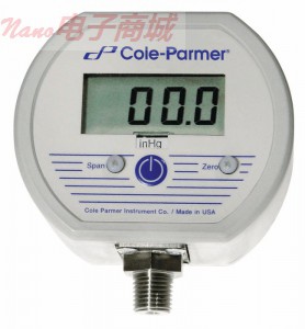 Cole-Parmer CPF4BBL30PSIG-5 数字压力表