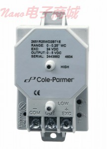 Cole-Parmer 2651 010WB 11 T1 C CP1 压差传感器