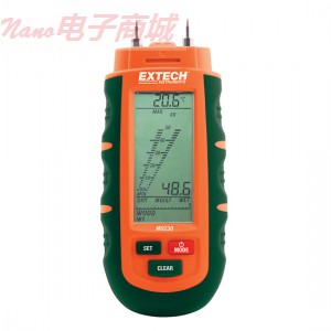 Extech mo230 用于木材和其他建筑材料便携式探针湿度计