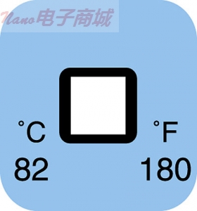 Cole-Parmer 温度点指示标签;温度点，104°F（40°C），50 PK,01ECOP0040C01PK