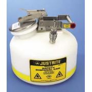 Justrite 5 Gal Hplc Qc Can POLY/SS Ftg BY12755聚乙烯安全罐